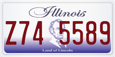 IL license plate Z745589