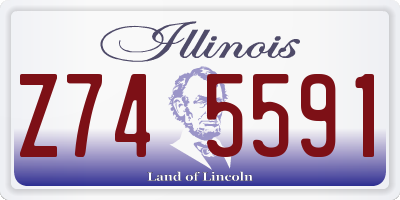 IL license plate Z745591
