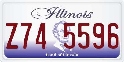 IL license plate Z745596