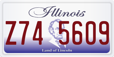 IL license plate Z745609