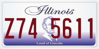 IL license plate Z745611