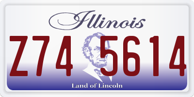 IL license plate Z745614