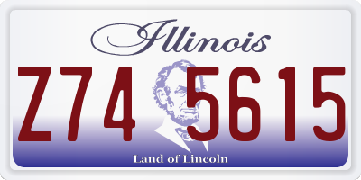 IL license plate Z745615