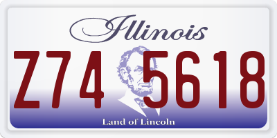 IL license plate Z745618