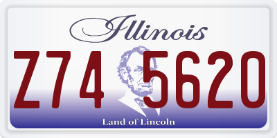IL license plate Z745620