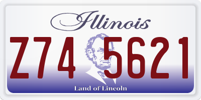 IL license plate Z745621