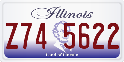 IL license plate Z745622
