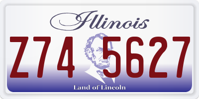 IL license plate Z745627