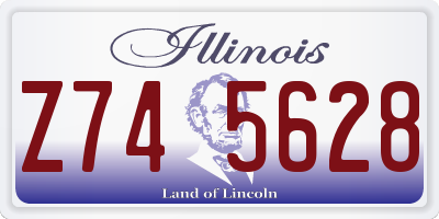 IL license plate Z745628