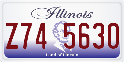 IL license plate Z745630