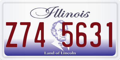 IL license plate Z745631