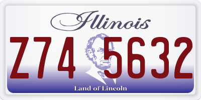 IL license plate Z745632