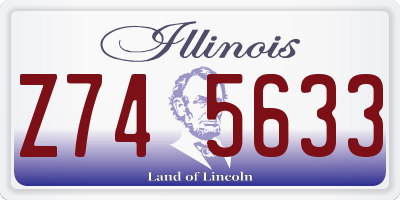 IL license plate Z745633