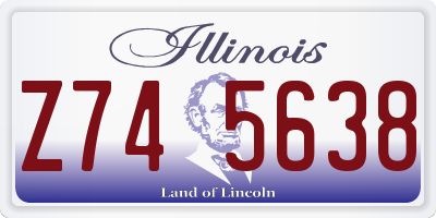 IL license plate Z745638