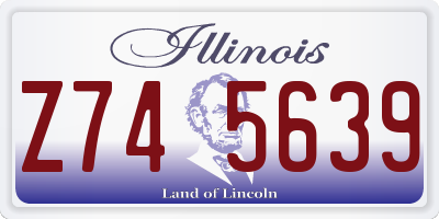 IL license plate Z745639