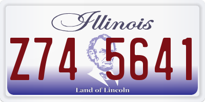 IL license plate Z745641