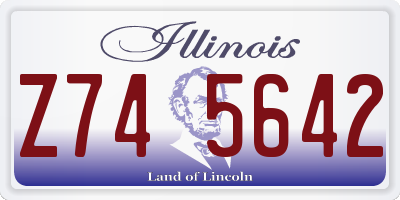 IL license plate Z745642