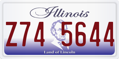 IL license plate Z745644