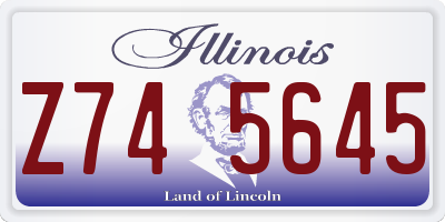 IL license plate Z745645