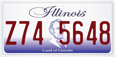 IL license plate Z745648