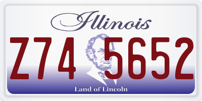 IL license plate Z745652