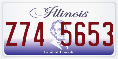 IL license plate Z745653