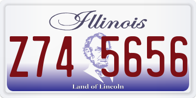 IL license plate Z745656
