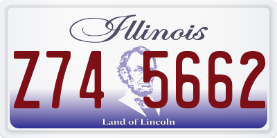 IL license plate Z745662