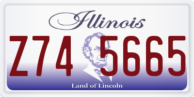 IL license plate Z745665