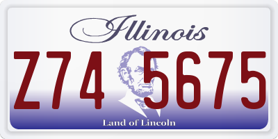 IL license plate Z745675