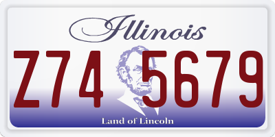 IL license plate Z745679