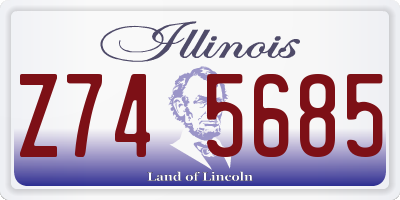IL license plate Z745685