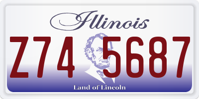 IL license plate Z745687