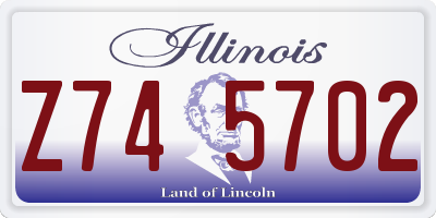 IL license plate Z745702