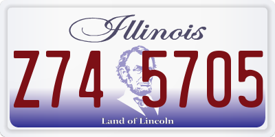 IL license plate Z745705