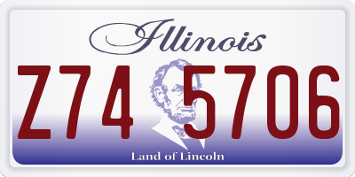 IL license plate Z745706