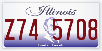 IL license plate Z745708