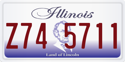 IL license plate Z745711