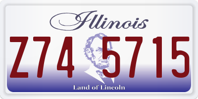 IL license plate Z745715