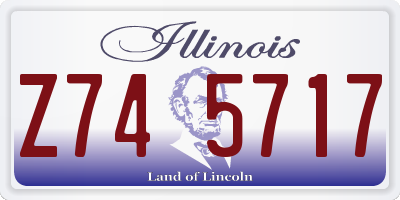 IL license plate Z745717