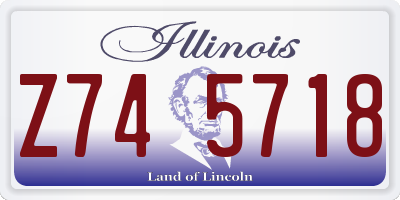 IL license plate Z745718