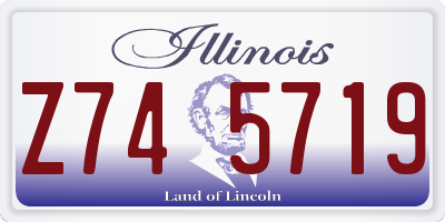 IL license plate Z745719