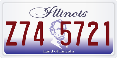 IL license plate Z745721