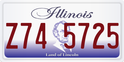 IL license plate Z745725