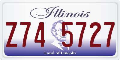 IL license plate Z745727
