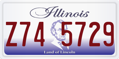 IL license plate Z745729