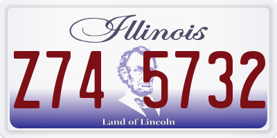 IL license plate Z745732