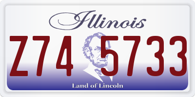 IL license plate Z745733