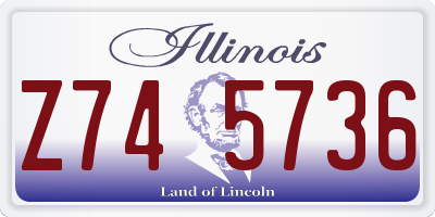 IL license plate Z745736