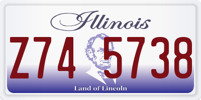 IL license plate Z745738